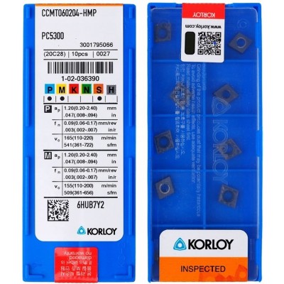 KORLOY - CCMT060204-HMP PC5300