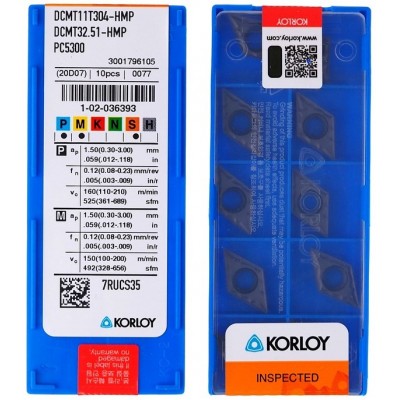 KORLOY - DCMT 11T304-HMP PC5300