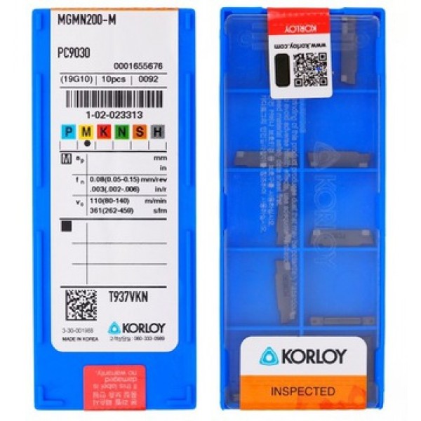 KORLOY - MGMN200-M PC9030