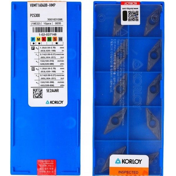 KORLOY - VBMT160408-HMP PC5300