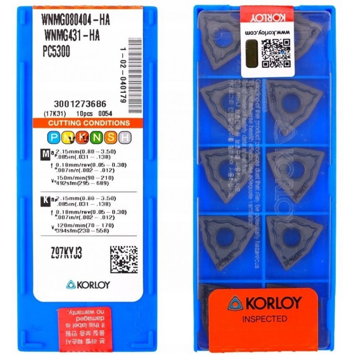 KORLOY - WNMG080404-HA PC5300