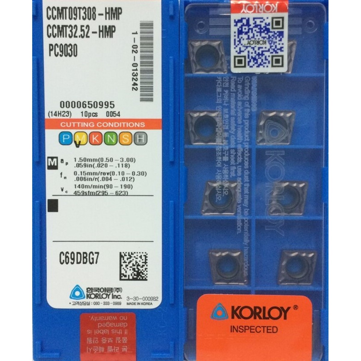 KORLOY - CCMT 09T308-HMP PC9030