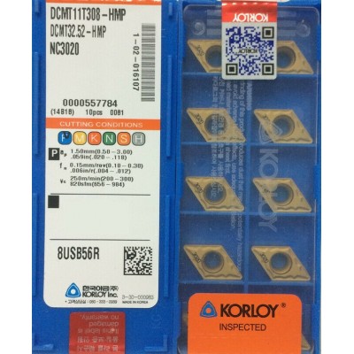 KORLOY - DCMT11T308-HMP NC3020