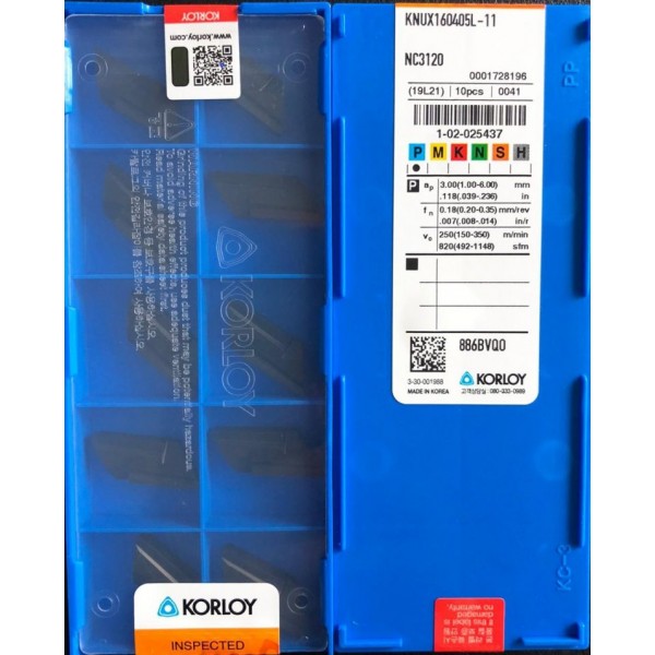 KORLOY - KNUX160405L-11 NC3120