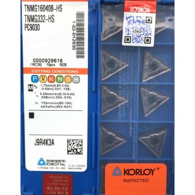 KORLOY - TNMG160408-HS PC9030