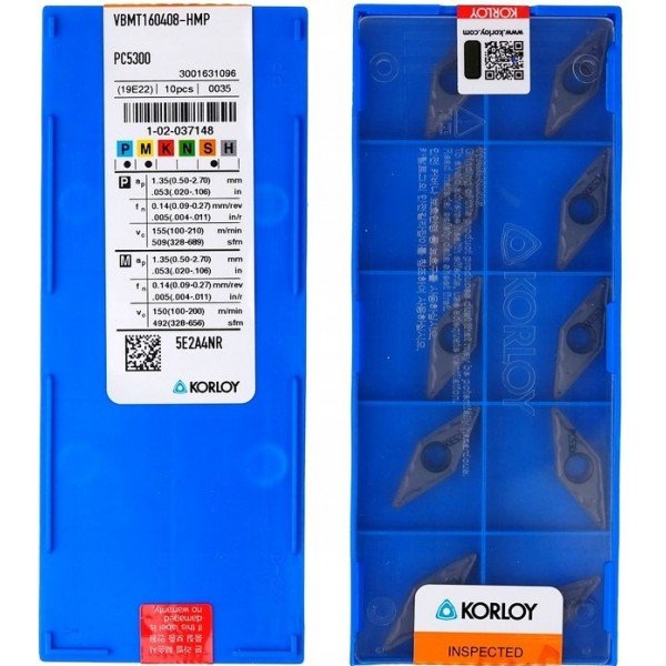 KORLOY - VBMT160408-HMP PC5300